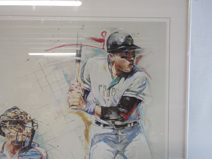 Gesigneerde Litho: Baseballers, Twan van de Vorstenbosch, 1990