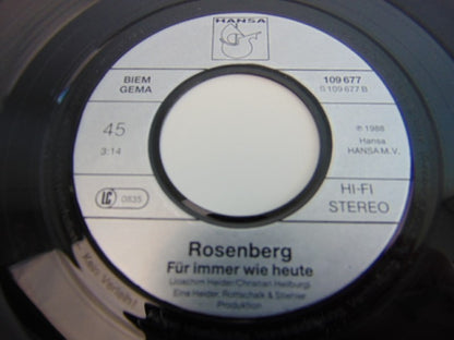 Single, Rosenberg: Er Gehört Zu Mir, 1987