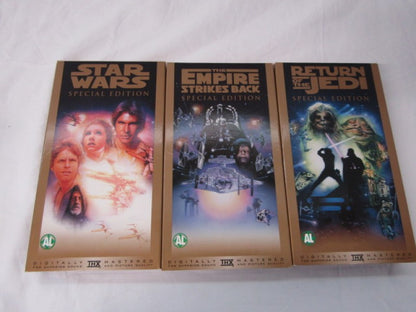 3 x VHS / Filmbox: Star Wars Trilogy, 1997