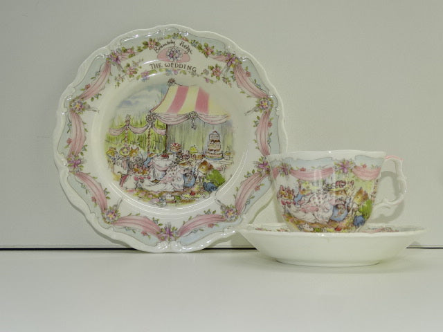 3-Delige Set: Royal Doulton, The Wedding, Porselein