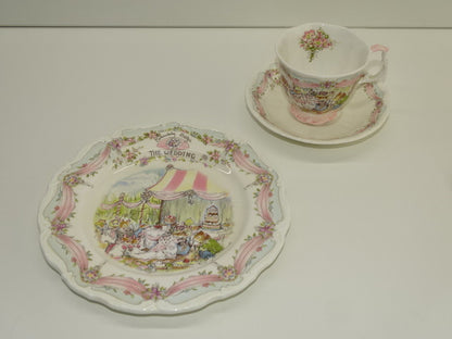 3-Delige Set: Royal Doulton, The Wedding, Porselein