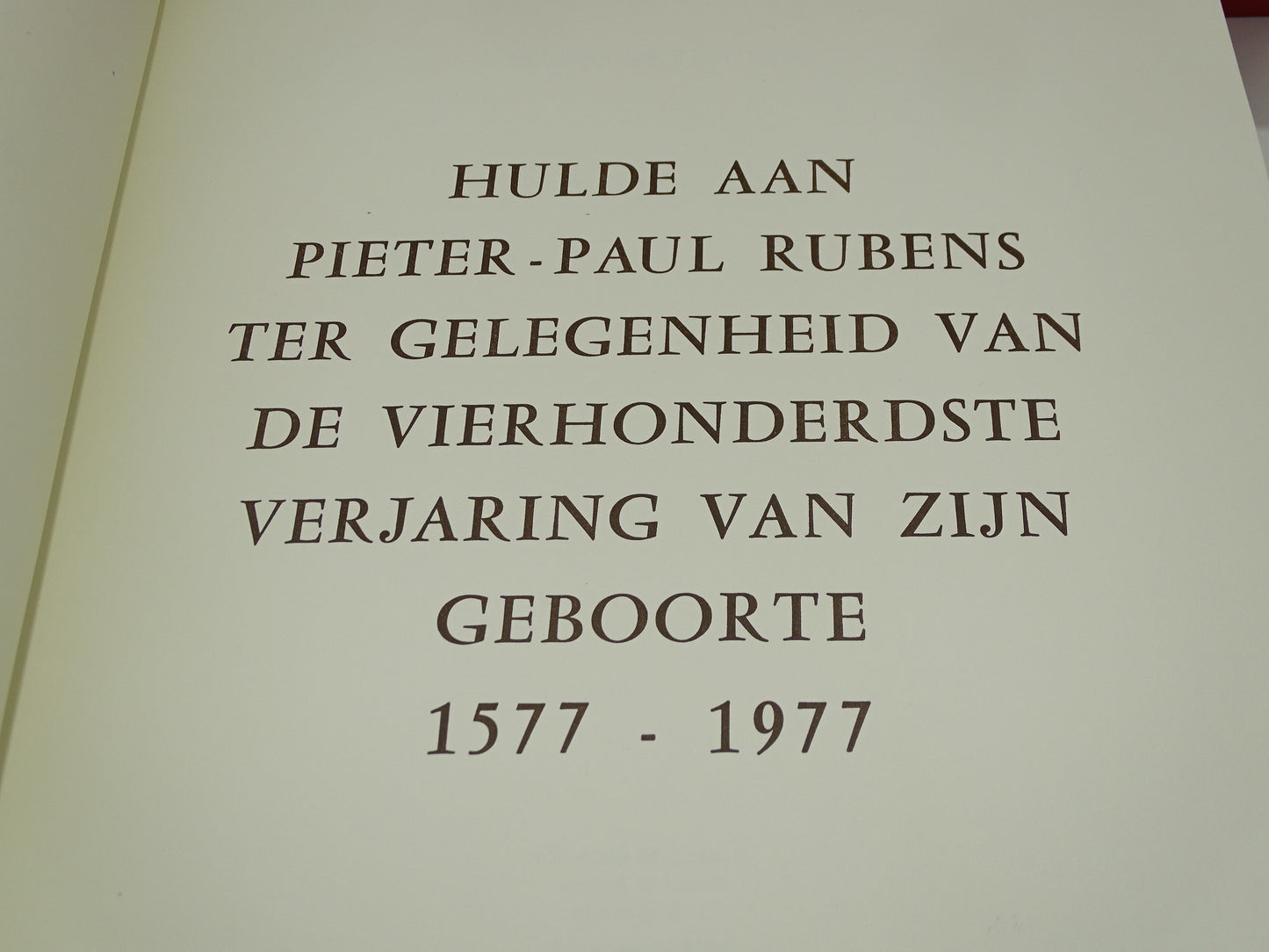 Boek: Rubens En Zijn Tijd, 1977