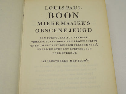 Boek: Mieke Maaikes Obscene Jeugd, Louis Paul Boon, 1975