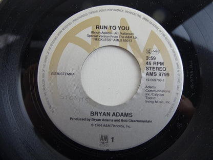 Single, Bryan Adams: Run To You, 1984