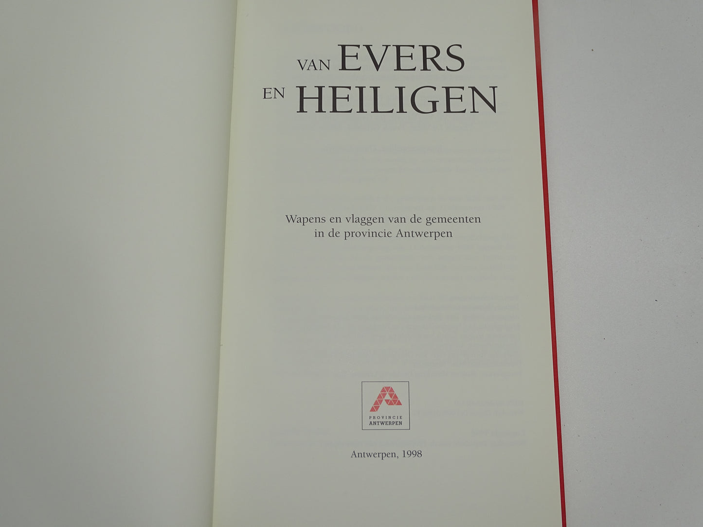 Boek: Van Evers En Heiligen, 1998