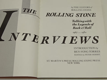 Boek, The Rolling Stone Interviews: Talking With The Legends Of Rock & Roll