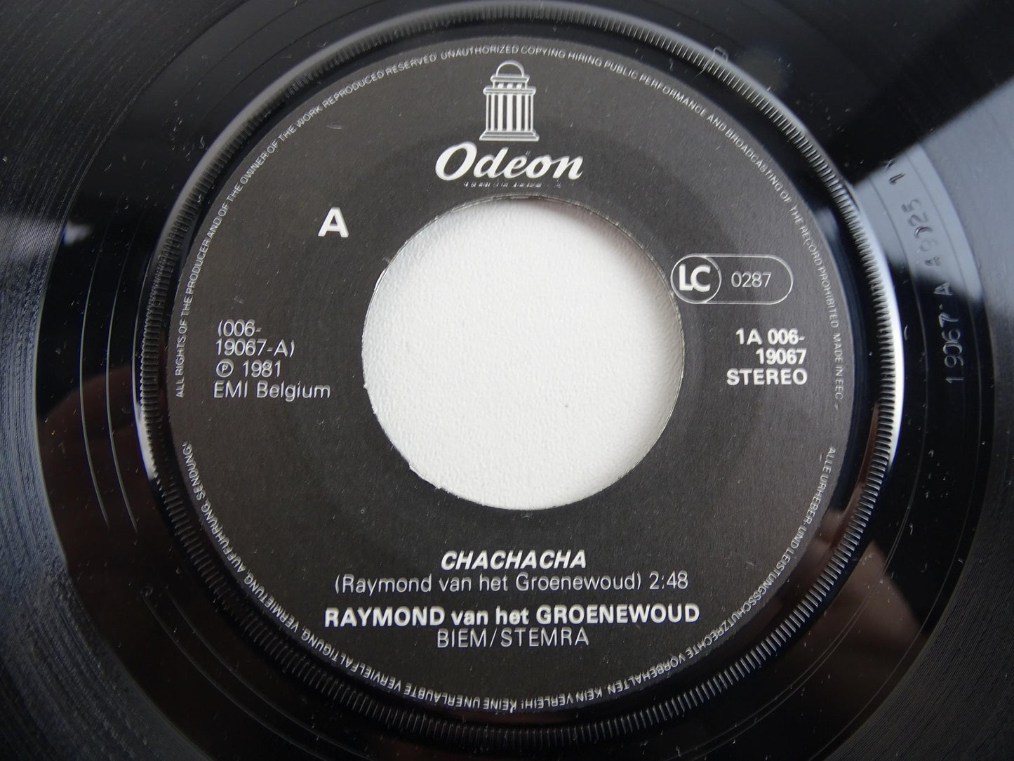 Single, Raymond Van Het Groenewoud: Chachacha, 1981
