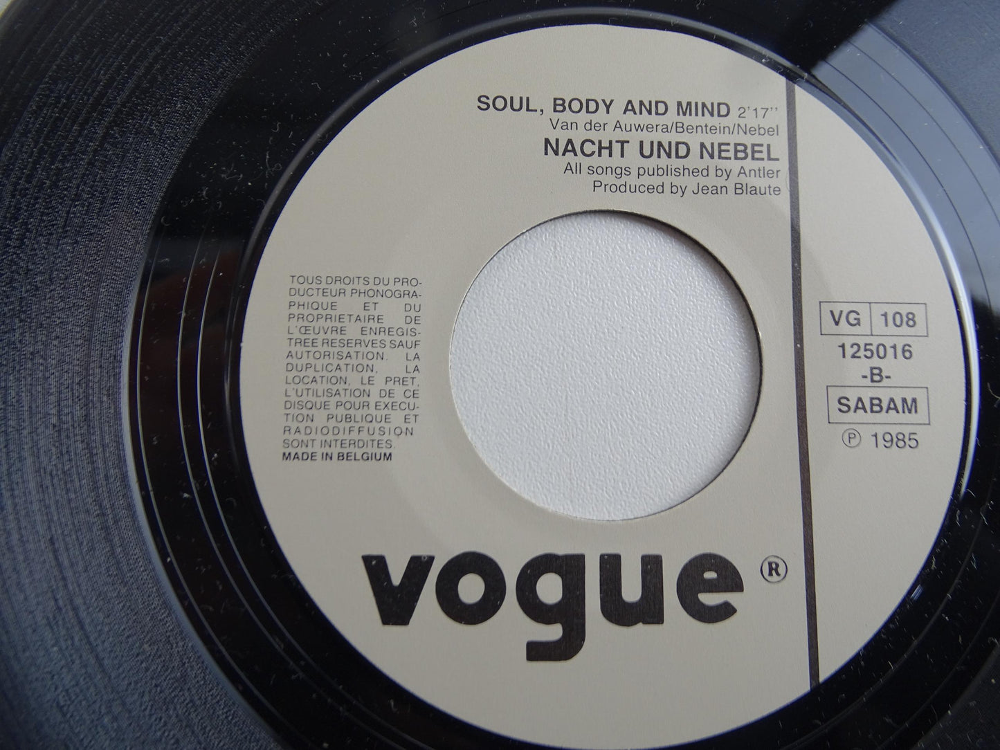 Single, Nacht Und Nebel: Ready To Dance, 1985