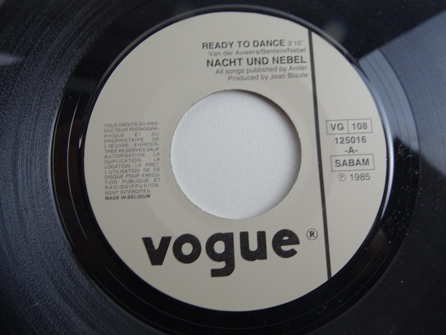 Single, Nacht Und Nebel: Ready To Dance, 1985