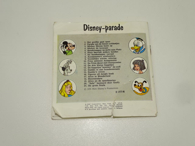 Viewmaster Schijven met Boekje: Disney Parade, 1970