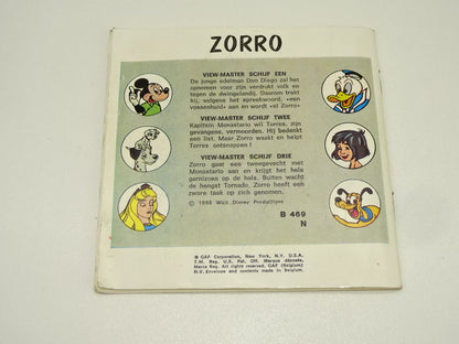 Viewmaster Schijven met Boekje: Zorro, 1958