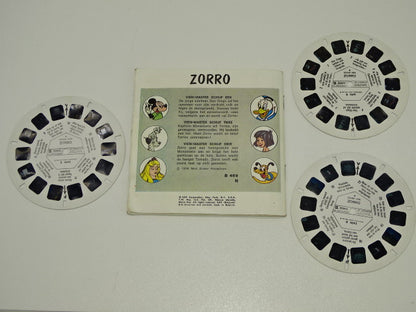 Viewmaster Schijven met Boekje: Zorro, 1958