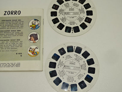 Viewmaster Schijven met Boekje: Zorro, 1958