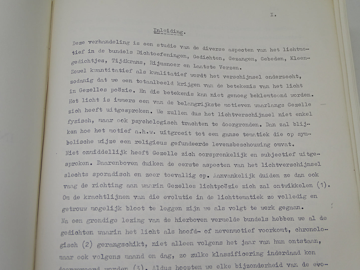 Boek / Licentiaatsverhandeling: Het Lichtmotief In De Poëzie Van G. Gezelle, Egbert Aerts, 1968