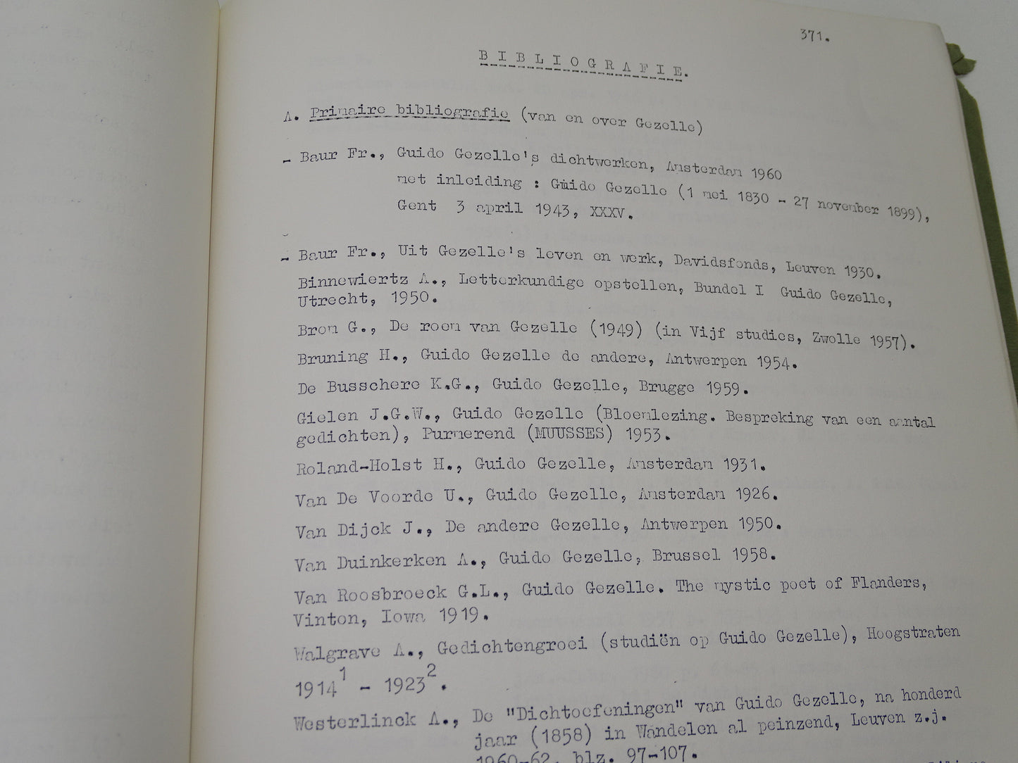 Boek / Licentiaatsverhandeling: Het Lichtmotief In De Poëzie Van G. Gezelle, Egbert Aerts, 1968