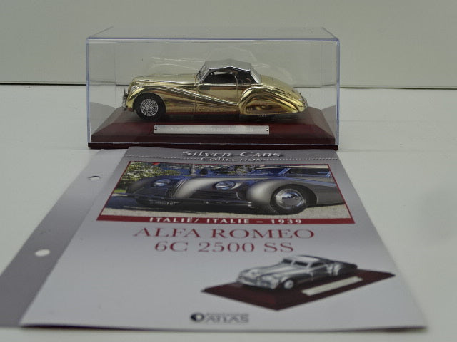 Schaalmodel: Alfa Romeo 6C 2500 SS, Silver Cars Collection, Editions Atlas