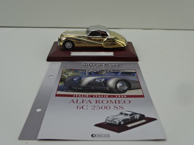 Schaalmodel: Alfa Romeo 6C 2500 SS, Silver Cars Collection, Editions Atlas