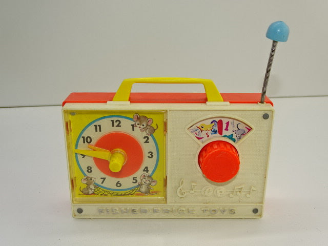 Muziekdoos /  Klokradio: Fisher Price, Hickory Dickory Dock, 1971