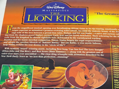 Laser Disc, The Lion King: Walt Disney, 1994