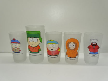 5 South Park Glazen: Stan, Eric, Kenny, Chef en Kyle, 1999