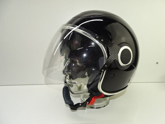 Motorhelm: Zwart Met Zonnevizier: VESPA VJ