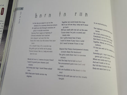 Boek: Bruce Springsteen, Songs, 1998