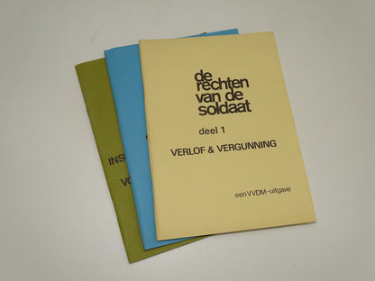 3 x Boek: De Rechten Van De Soldaat, Deel 1, 2 en 3