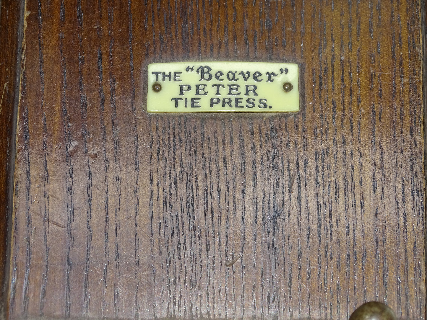 Antieke Stropdassenpers: The Beaver Peter Tie Press, 1900