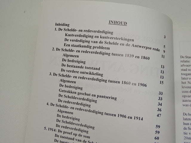 Boek: Vesting Antwerpen Deel III, Schelde- Rede verdediging 1838-1944