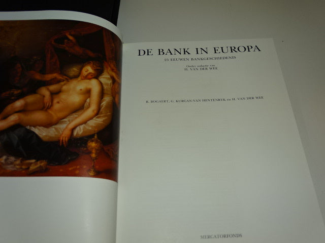 Boek, De Bank In Europa: H. Van Der Wee, Mercatorfonds