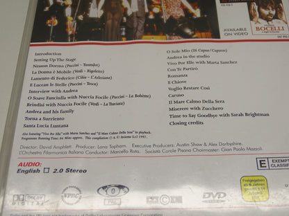 DVD, Andrea Bocelli: A Night in Tuscany, 2004