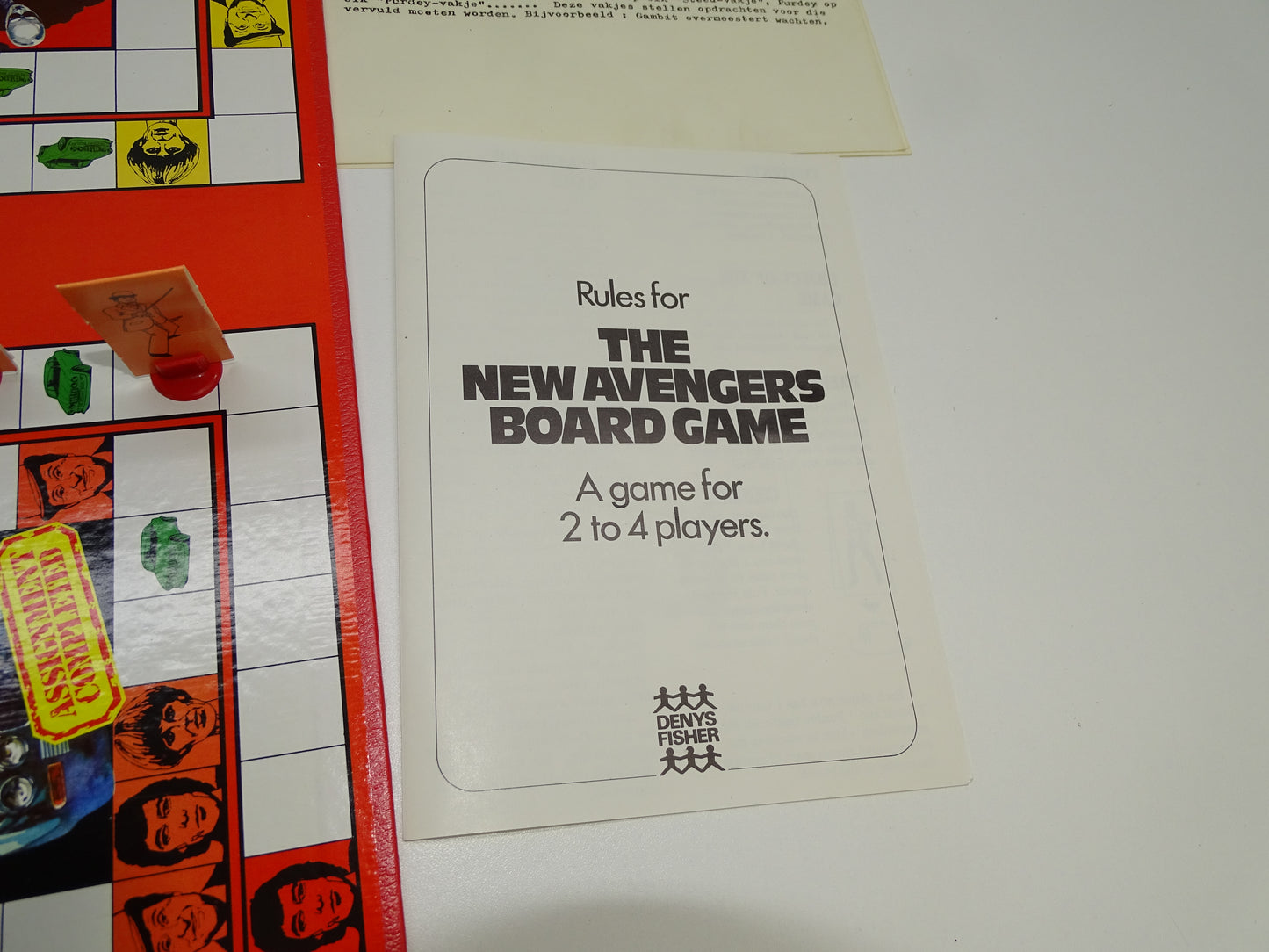 Gezelschapsspel: The New Avangers Board Game, 1977