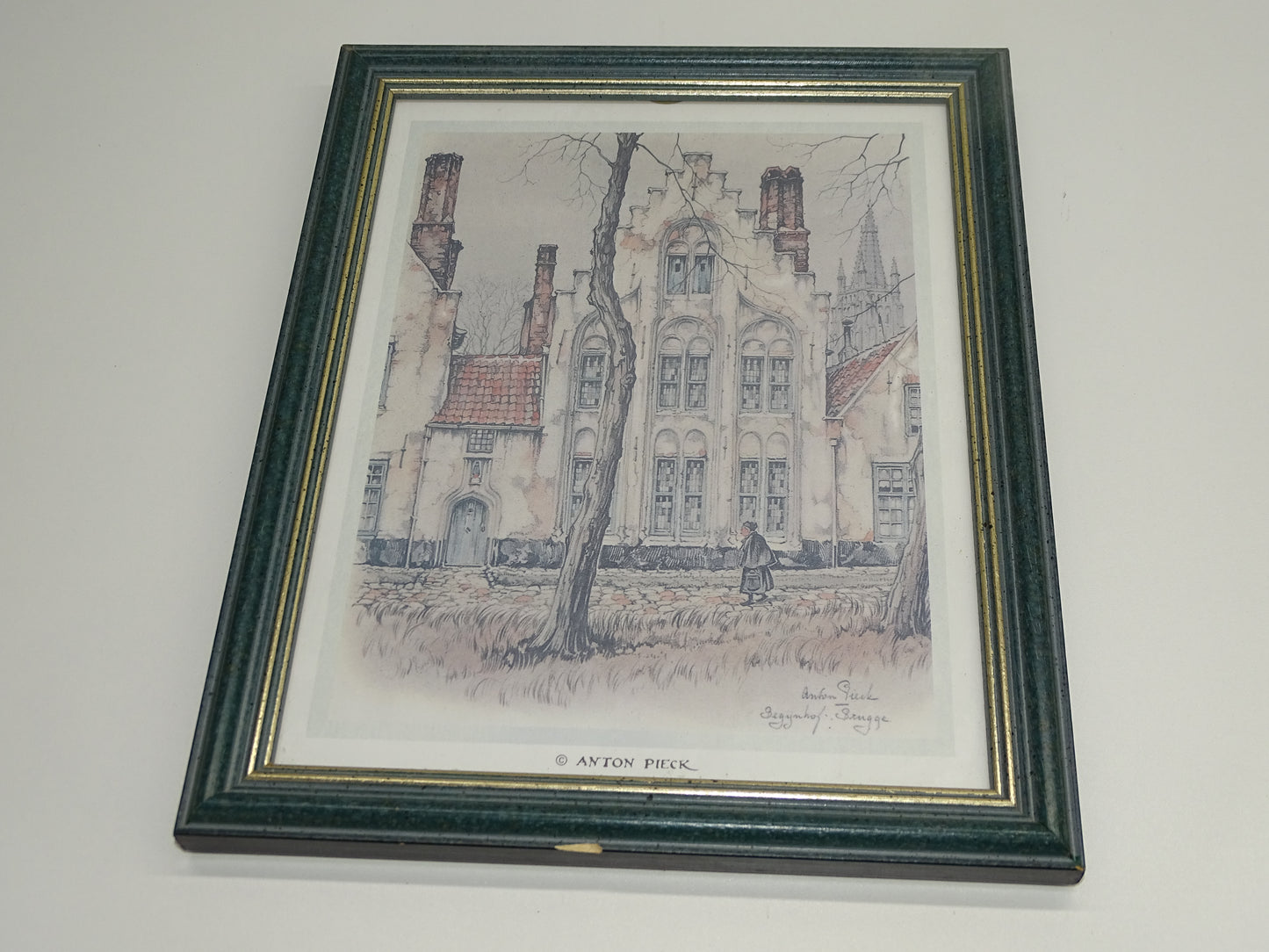 Kunstdruk: Anton Pieck, Begijnhof Brugge