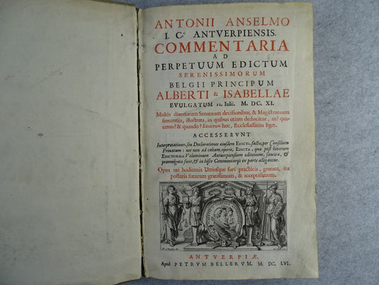 Antiquarisch Boek: Wetboek, Antonius Aselmo, Albert en Isabella, 1656