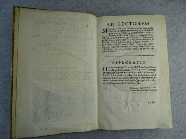 Antiquarisch Boek: Wetboek, Antonius Aselmo, Albert en Isabella, 1656