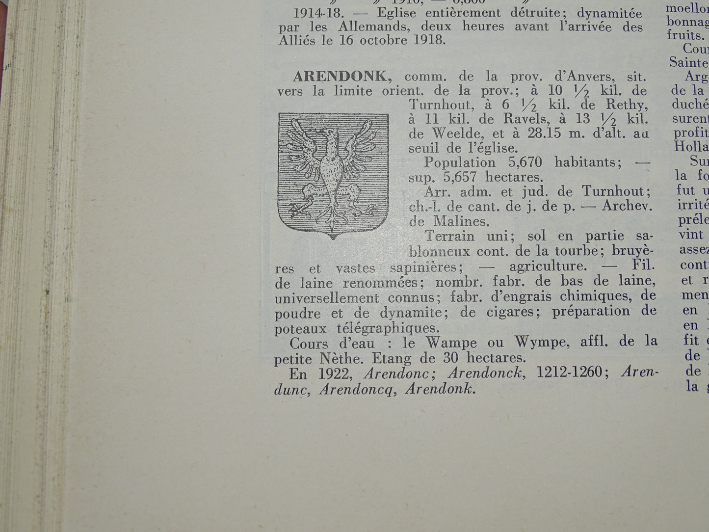 Boek: Dictionnaire Historique Et Géographique Des Communes Belges, 1933