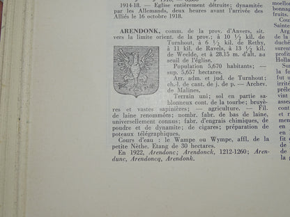 Boek: Dictionnaire Historique Et Géographique Des Communes Belges, 1933