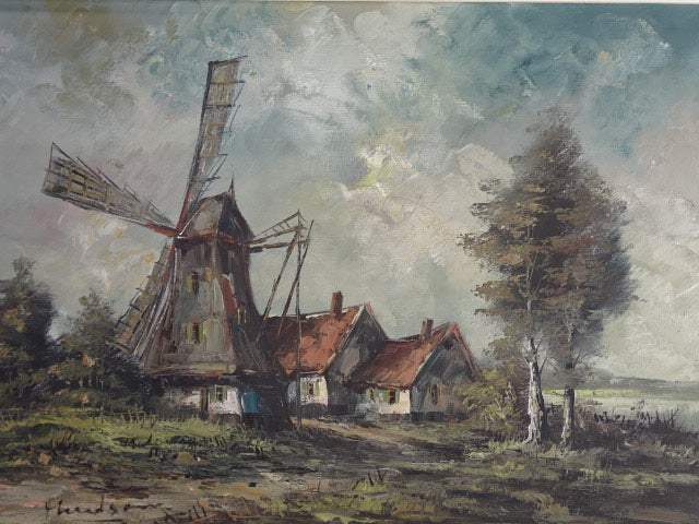 Schilderij: Molen met Molenaarswoning