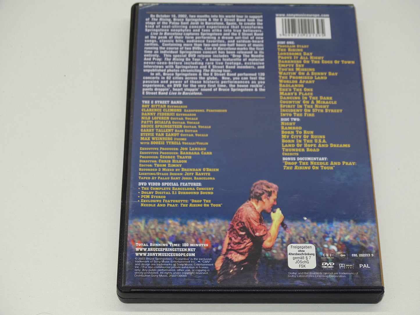 Dubbel DVD, Bruce Springsteen & The E Street Band: Live In Barcelona, 2003