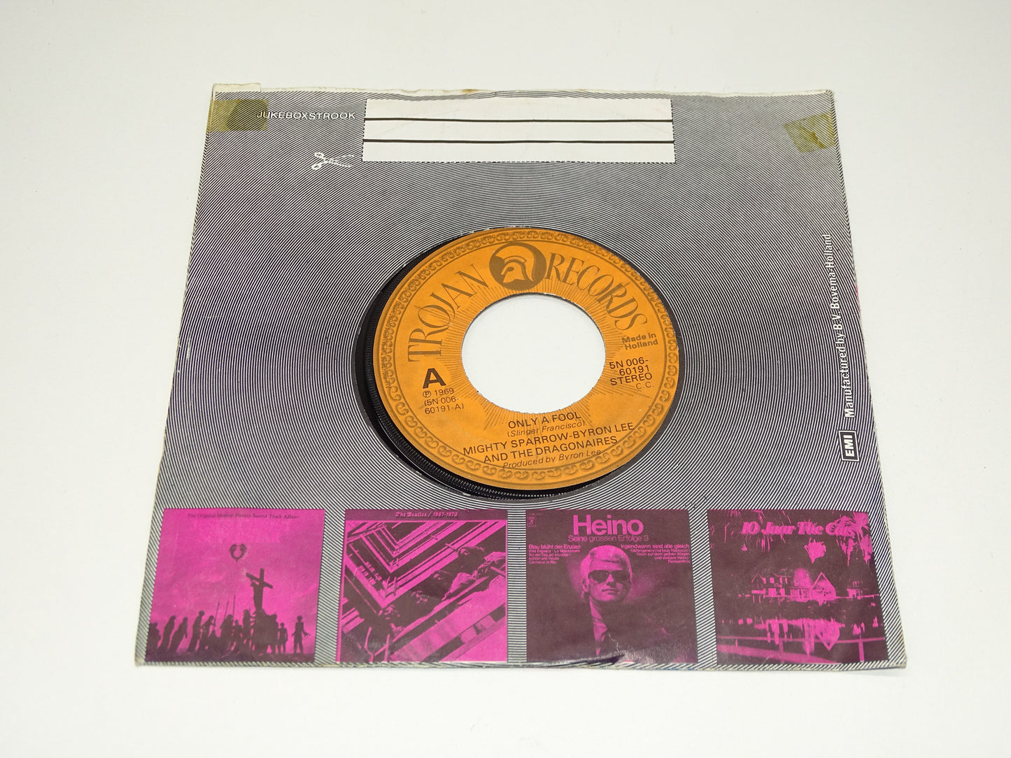 Single, Mighty Sparrow - Byron Lee And The Dragonaires: Trojan Records, 1969