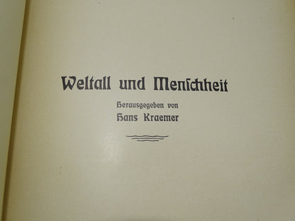 Antiek Boek: Welltall Und Menschheit, 1910