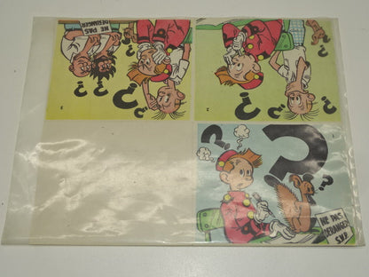 Verjaardagskaart Robbedoes, Spirou:  Eddy Paape, 1950