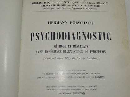 Oud Boek, Psychodiagnostic: H. Rorschach, 1967