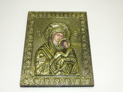 Griekse Icoon: Theotokos Van Tichvin