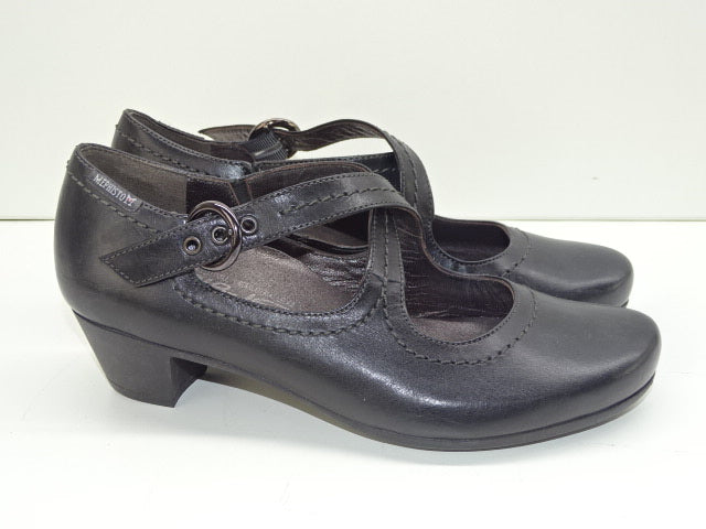 Schoenen / Pumps: Mephisto, Zwart Leder