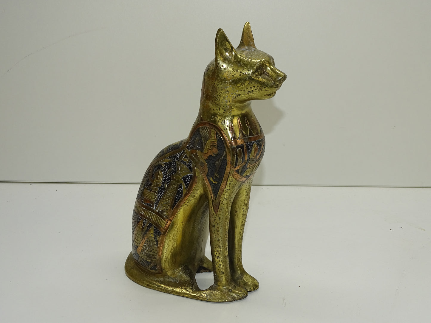 Messing Beeld: Egyptische Godin, Bastet