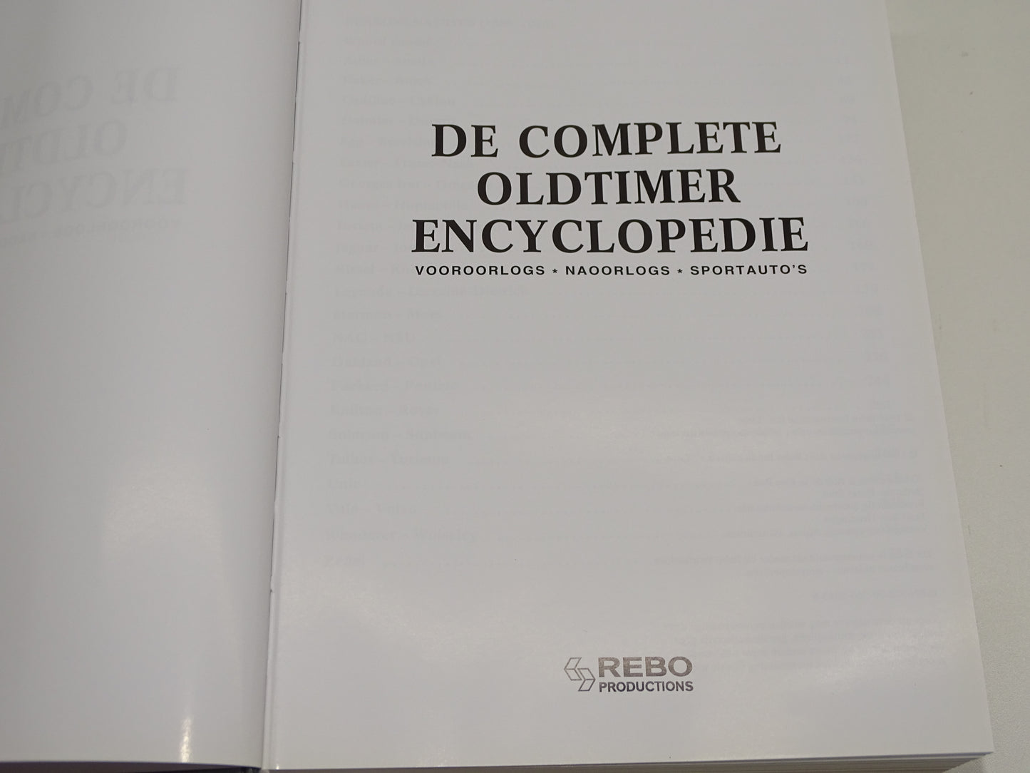 Boek: De Complete Oldtimer Encyclopedie, 1999
