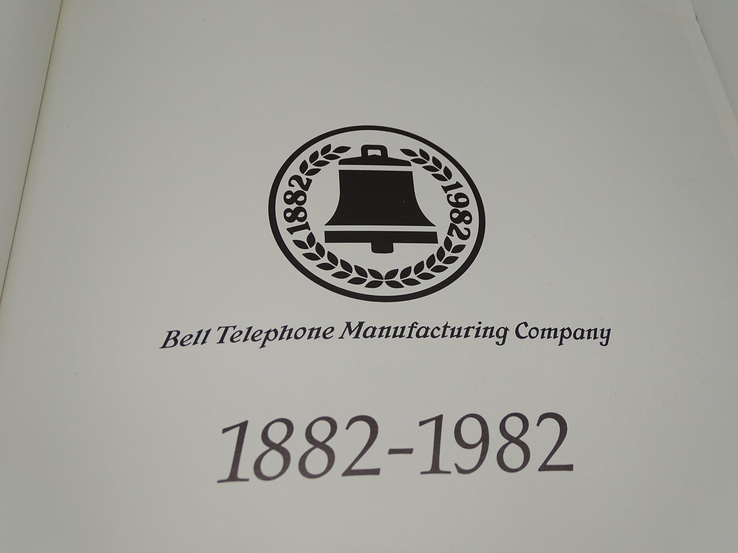 Boek: Bell Telephone Manufacturing Company 1882-1982