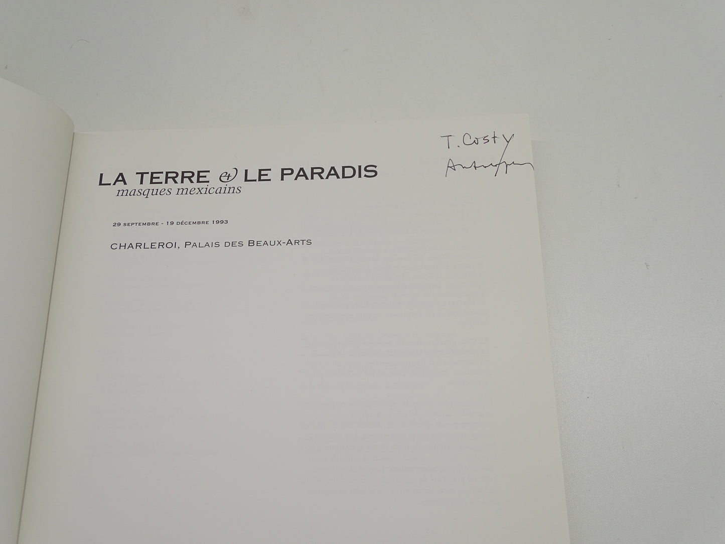 Boek: La Terre Et Le Paradis, Masques Mexicains, 1993