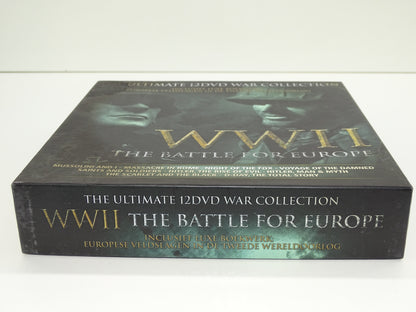 Dvd-box + Boek: WWII The Battle For Europe, The Ultimate 12 DVD War Collection,